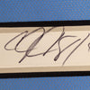 Framed Autographed/Signed Calvin Johnson 35x39 HOF 21 Detroit Blue Football Jersey JSA COA