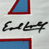 Framed Autographed/Signed Earl Campbell 35x39 Houston Blue Football Jersey JSA COA