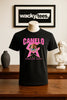 Canelo Alvarez CA Pink Mexico Mexican Flag Eagle Graphic Tee Shirt by MyWackyTees