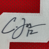 Framed Autographed/Signed Cardale Jones 35x39 Ohio State Red College Football Jersey JSA COA