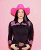 Catty Cowgirl Western Pearl Snap Rodeo Shirt by Neon Spur