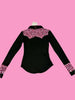 Catty Cowgirl Western Pearl Snap Girls Rodeo Shirt by Neon Spur