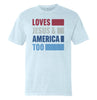 Loves Jesus & America Too Bold (Front) by Shield Republic