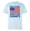 Back to Back World War Champs (Front) by Shield Republic