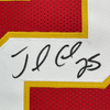 Framed Autographed/Signed Jamaal Charles 35x39 Kansas City Red Football Jersey JSA COA by Hall of Fame Sports Memorabilia