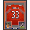 Framed Autographed/Signed Charles Tillman 35x39 Peanut Chicago Orange Football Jersey Beckett BAS COA by Hall of Fame Sports Memorabilia