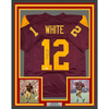 Framed Autographed/Signed Charles White 35x39 79 Heisman USC Southen Cal Maroon College Football Jersey JSA COA by Hall of Fame Sports Memorabilia