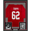 Framed Autographed/Signed Charley Trippi 35xx39 Arizona Red Football Jersey JSA COA by Hall of Fame Sports Memorabilia