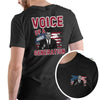 Charlie Kirk "Voice of a Generation" T-Shirt – Double-Sided Graphic Tee by Dog Mom Hat