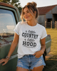 A Little Country A Little Hood Bella Canvas Graphic Tee by Ocean & 7th