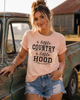 A Little Country A Little Hood Bella Canvas Graphic Tee by Ocean & 7th