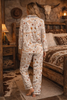 Yeehaw Howdy 2 Piece Satin Pajama Pant Set by Neon Spur