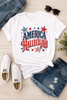 America Hallelujah Bella Canvas Graphic Tee by Ocean & 7th