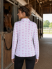 Neon Spur Brand Babe Quarter Zip Sun Shirt - White by Neon Spur