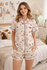 Yeehaw Howdy 2 Piece Satin Pajamas Short Set by Neon Spur
