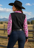 Disco Cowgirl Button Up Rodeo Shirt Blouse by Neon Spur