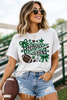 Green/Black Football Season Bella Canvas Graphic Short Sleeve Tee by Ocean & 7th