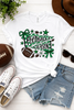 Green/Black Football Season Bella Canvas Graphic Short Sleeve Tee by Ocean & 7th