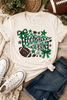 Green/Black Football Season Bella Canvas Graphic Short Sleeve Tee by Ocean & 7th