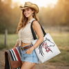 “Full of Sh*t” Horse Silhouette Equestrian Canvas Tote Bag by Neon Spur