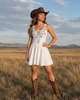Boot Stitch Print Skater Dress by Neon Spur