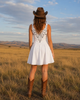 Boot Stitch Print Skater Dress by Neon Spur