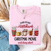 Christmas Movie Comfort Colors Shirt Hallmark Watching Tee by Adorb Custom Tees