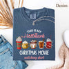 Christmas Movie Comfort Colors Shirt Hallmark Watching Tee by Adorb Custom Tees