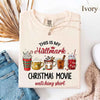 Christmas Movie Comfort Colors Shirt Hallmark Watching Tee by Adorb Custom Tees