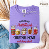 Christmas Movie Comfort Colors Shirt Hallmark Watching Tee by Adorb Custom Tees