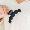 Black Circles Claw Clip by Ivy + Cloth