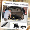 One-Click Foldable Stroller for Large Medium Small Dogs, Pet, Cats with Storage by Furr Baby Gifts