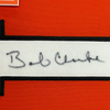 Framed Autographed/Signed Bob Bobby Clarke 35x39 Philadelphia Orange Hockey Jersey JSA COA by Hall of Fame Sports Memorabilia