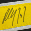 Framed Autographed/Signed Paul Coffey 35x39 Pittsburgh Black Hockey Jersey JSA COA