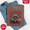 Comfort Colors Emotionally Unavailable Raccoon T-Shirts by Adorb Custom Tees