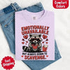 Comfort Colors Emotionally Unavailable Raccoon T-Shirts by Adorb Custom Tees