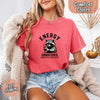 Comfort Colors Energy Unmatched Raccoon Coffee Funny T-Shirt by Adorb Custom Tees
