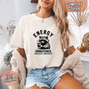 Comfort Colors Energy Unmatched Raccoon Coffee Funny T-Shirt by Adorb Custom Tees