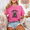 Comfort Colors Energy Unmatched Raccoon Coffee Funny T-Shirt by Adorb Custom Tees