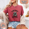 Comfort Colors Energy Unmatched Raccoon Coffee Funny T-Shirt by Adorb Custom Tees