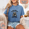 Comfort Colors Energy Unmatched Raccoon Coffee Funny T-Shirt by Adorb Custom Tees