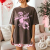 Comfort Colors Halftone Cupid V-Day Tee – Pixel Art Valentine T-shirt by Adorb Custom Tees