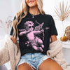 Comfort Colors Halftone Cupid V-Day Tee – Pixel Art Valentine T-shirt by Adorb Custom Tees