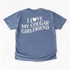 Comfort Colors I Love My Cougar Valentine’s Boyfriend Girlfriend Shirt by Adorb Custom Tees
