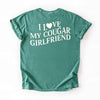 Comfort Colors I Love My Cougar Valentine’s Boyfriend Girlfriend Shirt by Adorb Custom Tees
