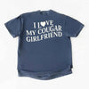 Comfort Colors I Love My Cougar Valentine’s Boyfriend Girlfriend Shirt by Adorb Custom Tees