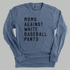 Moms Against White Baseball Pants by Ivy + Cloth