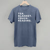 Tea Blanket Couch Reading