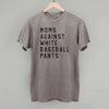 Moms Against White Baseball Pants by Ivy + Cloth