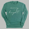 Merry And Bright White Script by Ivy + Cloth